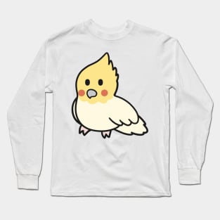 Cute Lutino Pearl Cockatiel Long Sleeve T-Shirt